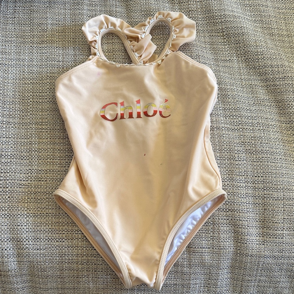Chloé Kids Beige Swimsuit